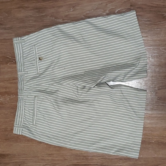 (34W) Wilson Men's Striped Flat Front Casual Shorts Vacation Leisure Travel - Picture 11 of 11